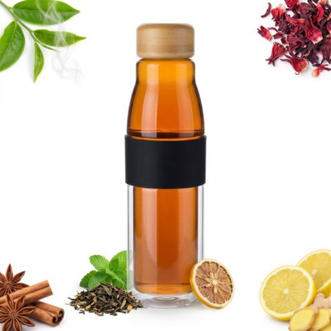 Bouteille isotherme écologique en verre 450 ml (1/5)