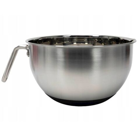Bol en satin avec tasse à mesurer MICHA STALOWA 24 cm, avec poignée et fond en silicone