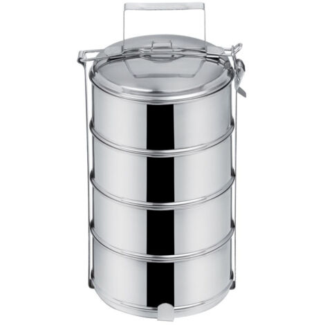 Boîte à lunch en acier à 4 compartiments 4x1 l (1/3)