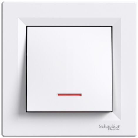 Interrupteur universel blanc ASFORA « Escalier » lumineux 10 A 250 V EPH1500321