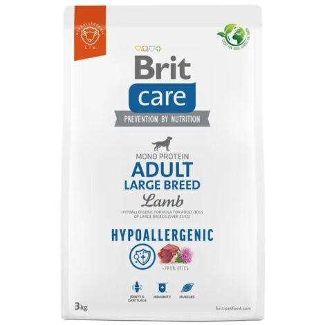 BRIT Care Hypoallergenic Adult Large Breed Lamb - nourriture sèche pour chiens - 3 kg