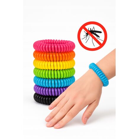 Bracelet anti-moustiques pour enfants et adultes Protection naturelle 240 heures (1/5)