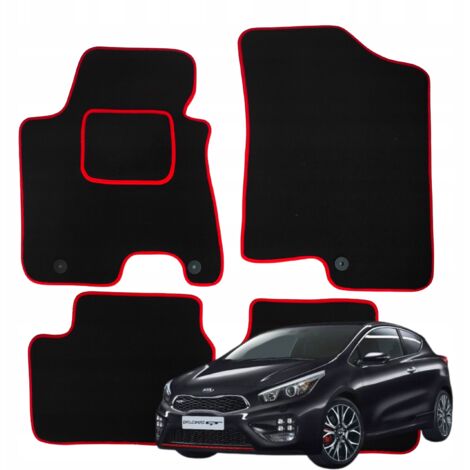 Tapis de sol en velours pour Kia proCee'd 2012-2018 R