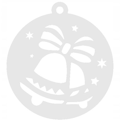 Pendentif de Noël 24 clochettes, décoration de Noël ajourée (1/4)