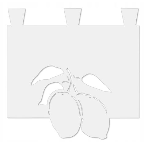 Rideau de cuisine ajouré CITRONS printemps été HARNESS 35x35 cm (1/5)