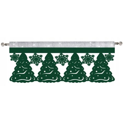 Envy SABRES DE NOËL FLOCODILS Rideau cantonnière GLAMOUR DE NOËL 90x38 (1/5)