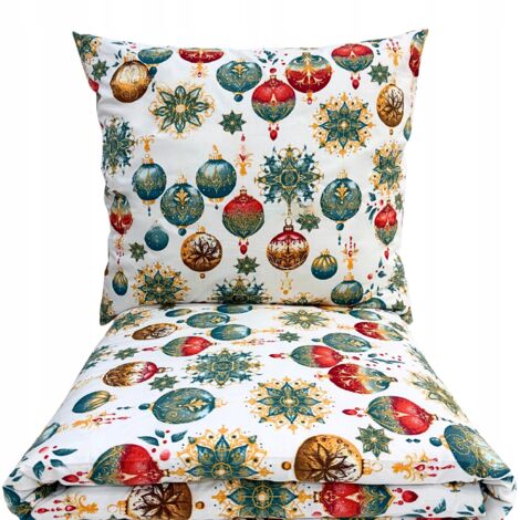 LINGE DE LIT DE NOËL 160x200 CM COTON 3 PIÈCES FABRICANT POLISH (1/5)