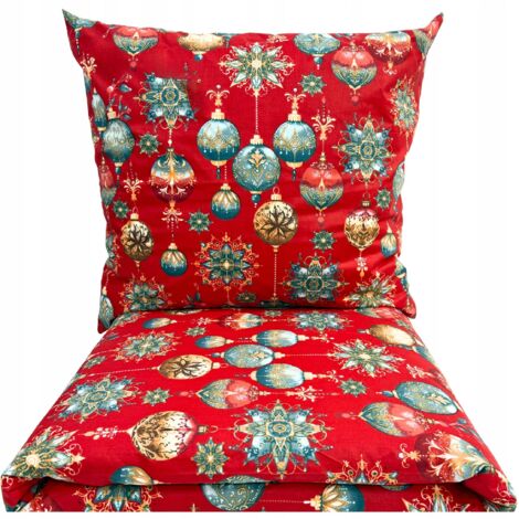 LINGE DE LIT DE NOËL 160x200 CM COTON 3 PIÈCES FABRICANT POLISH (1/5)