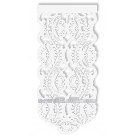 Rideau ajouré DIANA Screen, décoration moderne pour chambre et salon, blanc (1/3)