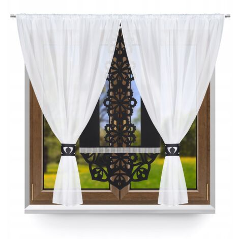 Ensemble de rideaux modernes P7 pour salon et chambre, panneau occultant glamour 300x150 (1/5)