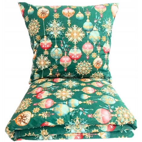 LINGE DE LIT DE NOËL 160x200 CM COTON 3 PIÈCES FABRICANT POLISH (1/4)
