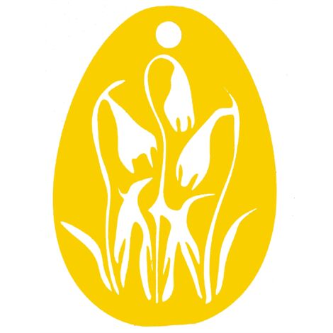 8. Pendentif œuf de Pâques ajouré à ressort (1/4)