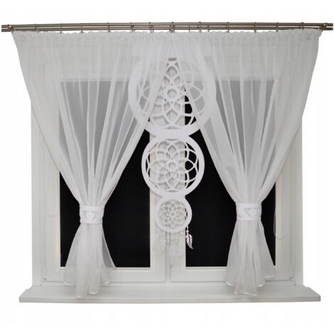 Rideau moderne pour salon attrape-rêves ajouré 400x145 b (1/5)
