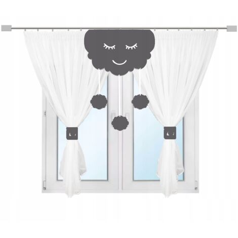 Rideau enfant CLOUD avec cintres DELIKANTA lambrequin ajouré 300x150 (1/5)