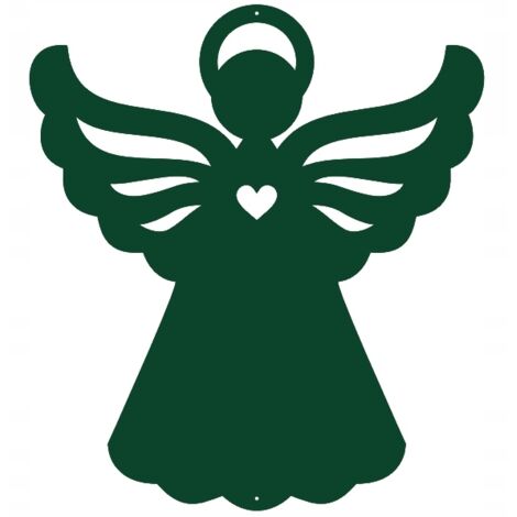 Pendentif de Noël ANGEL Ś26, décoration de Noël ajourée, vert de Noël (1/4)