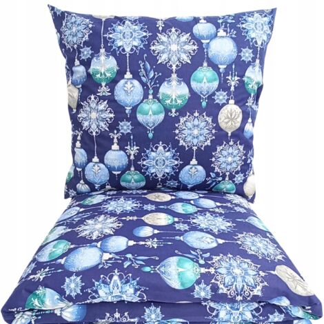 LINGE DE LIT DE NOËL 160x200 CM COTON 3 PIÈCES FABRICANT POLISH (1/5)