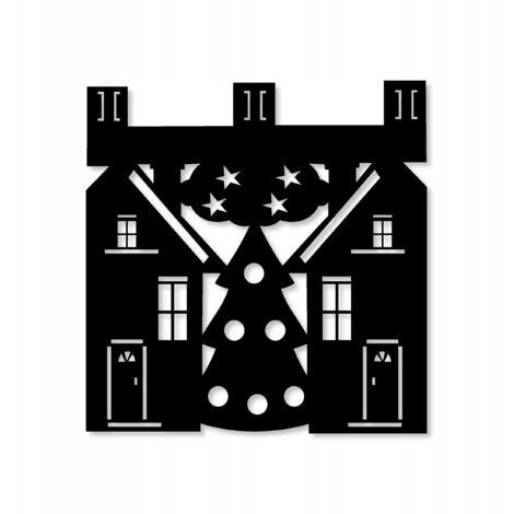 Rideau de cuisine M7, Maisons de Noël, Hiver, Noël, 40x40 (1/5)