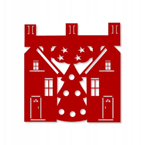 Rideau de cuisine M7, Maisons de Noël, Hiver, Noël, 40x40 (1/5)