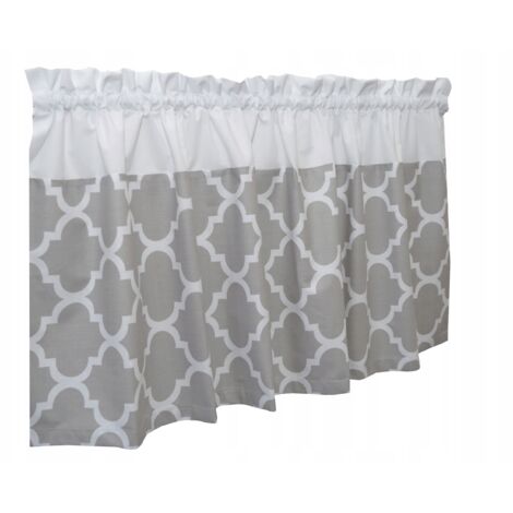 Rideau de cuisine ZAZDROSTKA maroquin gris 200x40 (1/3)