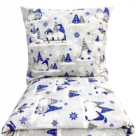 Parure de lit de Noël 160x200 cm 100% coton 3 pièces Fabricant SKZATY (1/5)