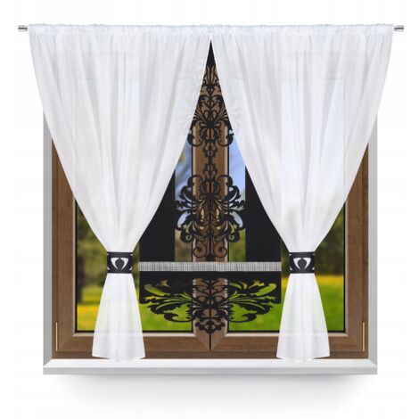 Ensemble de rideaux modernes P20 pour salon et chambre, panneau de séparation glamour 400x145 (1/5)