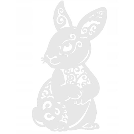 Pendentif lapin de Pâques ajouré, décoration de fête pour la FENÊTRE (1/4)