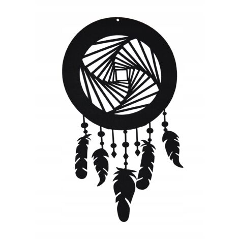 Pendentif attrape-rêves ajouré noir Ł5 (1/5)