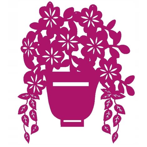 2. Suspension en forme de pot de fleurs, fleurs, décoration ajourée, COULEURS (1/5)