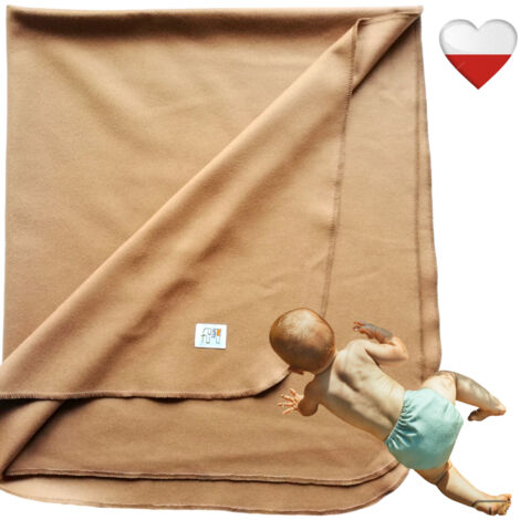 Couverture en laine de chameau 100x80 NappiMe Blankets (1/4)