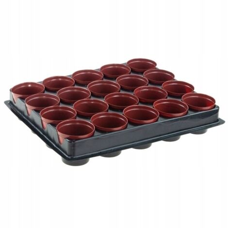 POT EN PLASTIQUE POUR SEMIS DE FLEURS 6 cm 20 pièces (1/5)