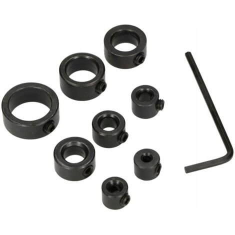 Butées de perçage (8 pièces) : 3, 4, 5, 6, 8, 10, 12, 16 mm (1/5)