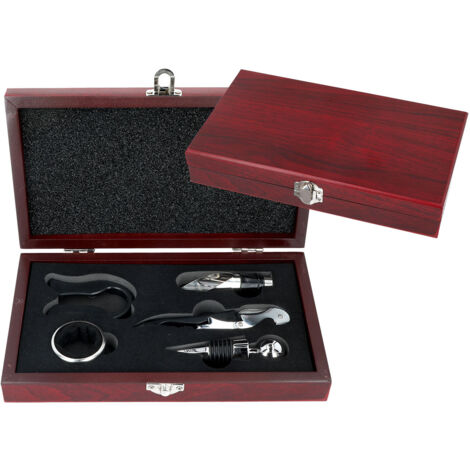 Coffret tire-bouchon en bois (5 pièces) (1/4)