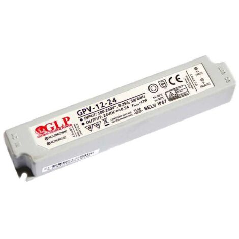 Barcelona Led – Alimentation LED 12W 12V DC étanche IP67 – Courant 1A – Design compact pour espaces restreints – Compatible éclairages 12V - DC12V