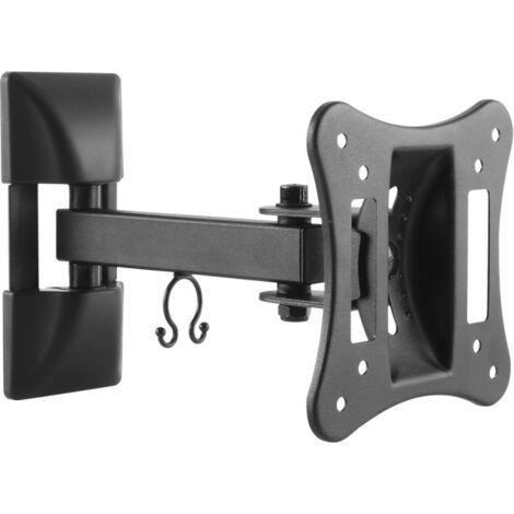 Support mural pour téléviseur Cabletech 15 kg, compatible avec les téléviseurs de 13 à 27 pouces, avec gestion des câbles (1/2)