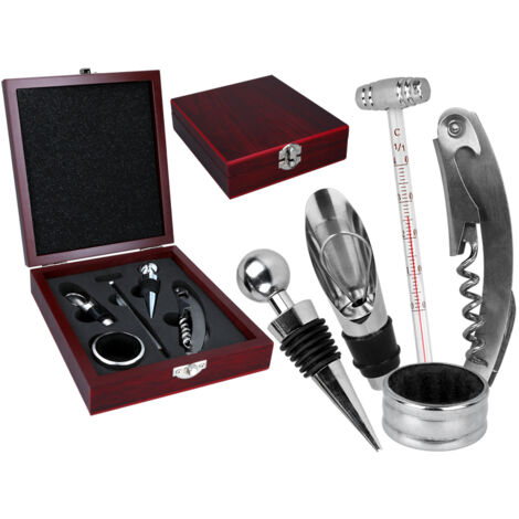 Coffret tire-bouchon en bois (5 pièces) (1/3)