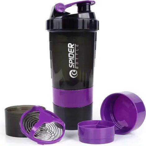 Shaker de sport, bouteille à visser pour compléments protéinés avec filtre 500 ml BD55FIO (1/5)
