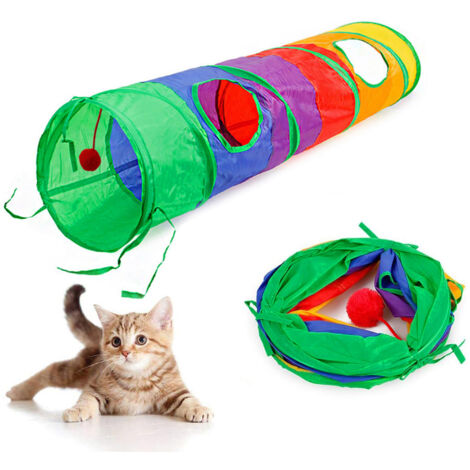 Jouet à ressort tunnel long pour chats FIGARO (1/5)