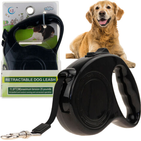 TG63398 LAISSE AUTOMATIQUE POUR CHIEN/CHAT, RUBAN ADHÉSIF DE 3 M, 11 KG, EXTENSION FLEXIBLE (1/5)