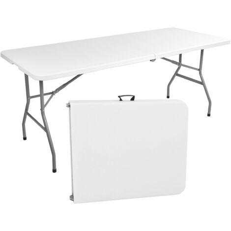 Table de traiteur FETA WHITE pliable en valise 180 cm blanche (1/5)
