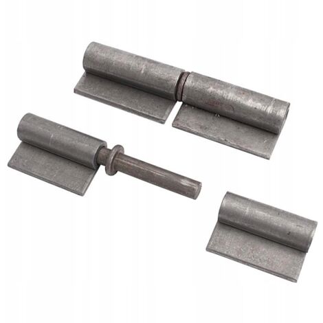 Charnière noire à ailettes soudées 80x30x3x8mm (1/5)
