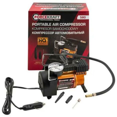 Compresseur automobile à piston 12V 30l/min avec manomètre FK-580