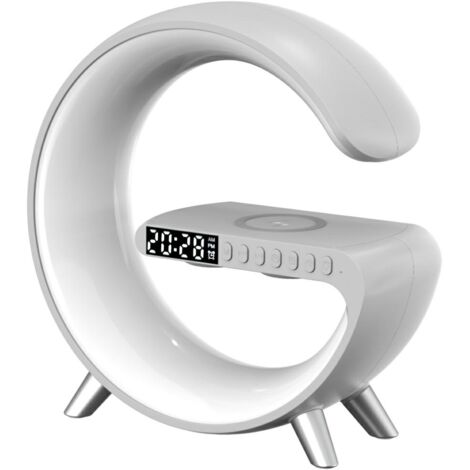 Lampe multifonctionnelle G MajesticLine avec réveil et haut-parleur Bluetooth, blanche (1/5)
