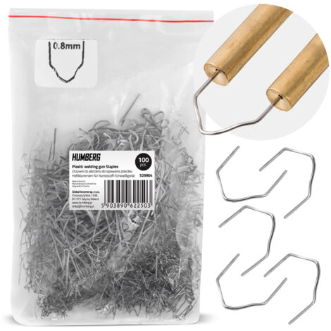 Agrafes pour machine à souder le plastique, 100 pièces, type D Humberg (1/5)