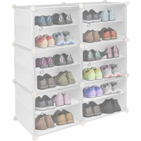 Meuble à chaussures modulaire PETRA, blanc (1/5)