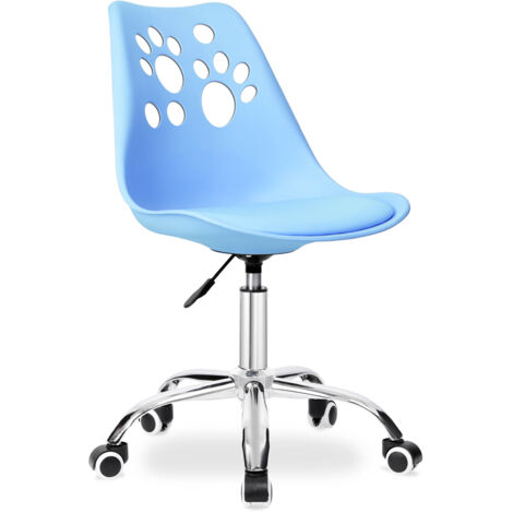 Fauteuil pivotant Grover bleu (1/5)
