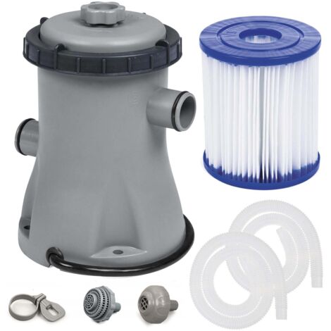 Bestway – Cartouche de filtre de piscine Type 1C – Capacité 1249L/h – Raccordement 32 mm – Compatible piscines jusqu'à 404 cm (1/5)