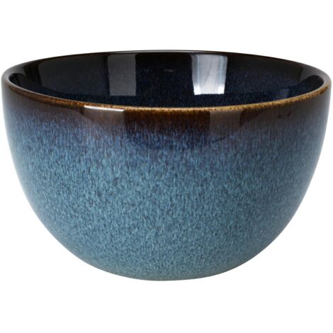 Bol en céramique Ocean Stone, bleu, 660 ml