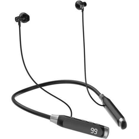 Écouteurs sans fil Bluetooth tour de cou U5 Max - Noir (1/5)