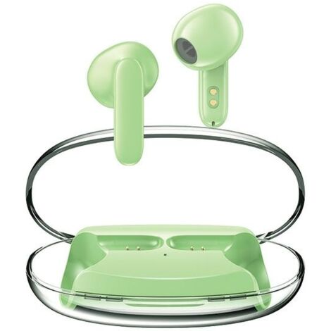 Écouteurs Bluetooth AWEI T85 ENC TWS avec station d'accueil verte (1/5)
