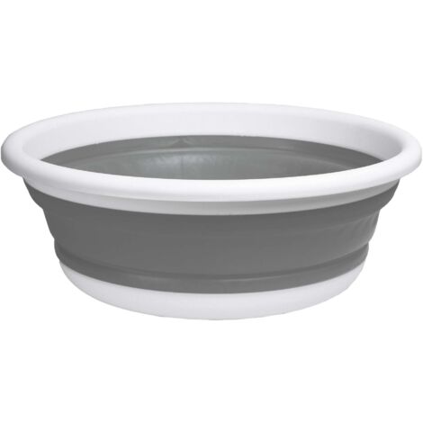 Bol rond 37 cm blanc et gris ELBA COMPACT 9 litres (1/5)